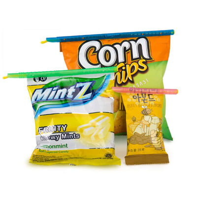 4 bâtons multicolores de scelleur de sachet en plastique de tailles pour le stockage de nourriture de cuisine