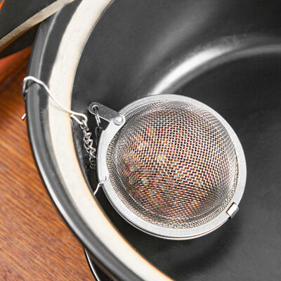 Passoire à thé en acier inoxydable en forme de boule de 7 cm de qualité alimentaire