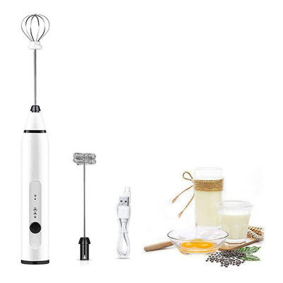 USB Rechargeable Immersion Blender Mini Mousseur pour Cappuccino Latte Coffee Egg