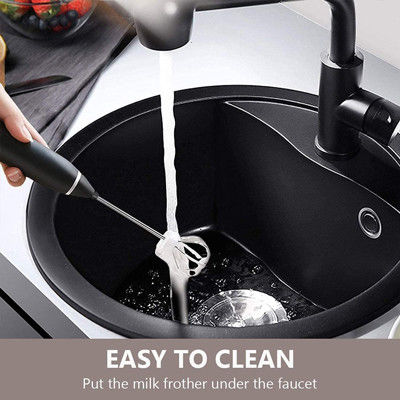 USB Rechargeable Immersion Blender Mini Mousseur pour Cappuccino Latte Coffee Egg