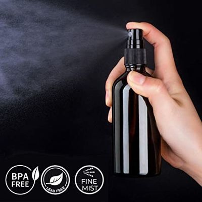 30ml 50ml 100ml Amber Glass Spray Bottles pour la bouteille de jet de brouillard d'huiles essentielles