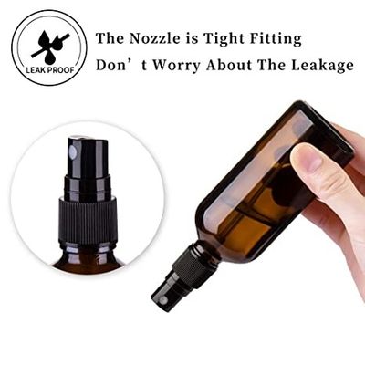 30ml 50ml 100ml Amber Glass Spray Bottles pour la bouteille de jet de brouillard d'huiles essentielles