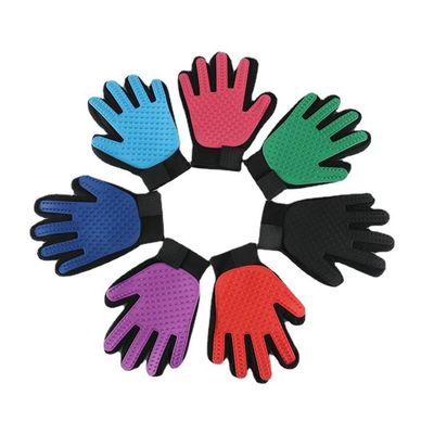 Massage Deshedding d'animal familier de Cat Dog Grooming Gloves For de silicone