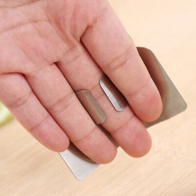 Garde sûre From Kitchen Knife de protecteur de main de doigt d'acier inoxydable 6.5x4.5cm