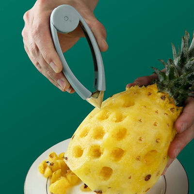 Solvant de tige de décortiqueuse de tomate d'ananas de pomme de terre de fraise d'acier inoxydable de cuisine