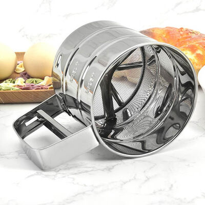 Tamis de Fine Mesh Flour Sieve Powdered Sugar de tamis d'acier inoxydable de cuisine