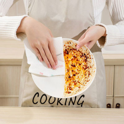 Serviettes de plat jetable de cuisine réutilisables pour le nettoyage de ménage
