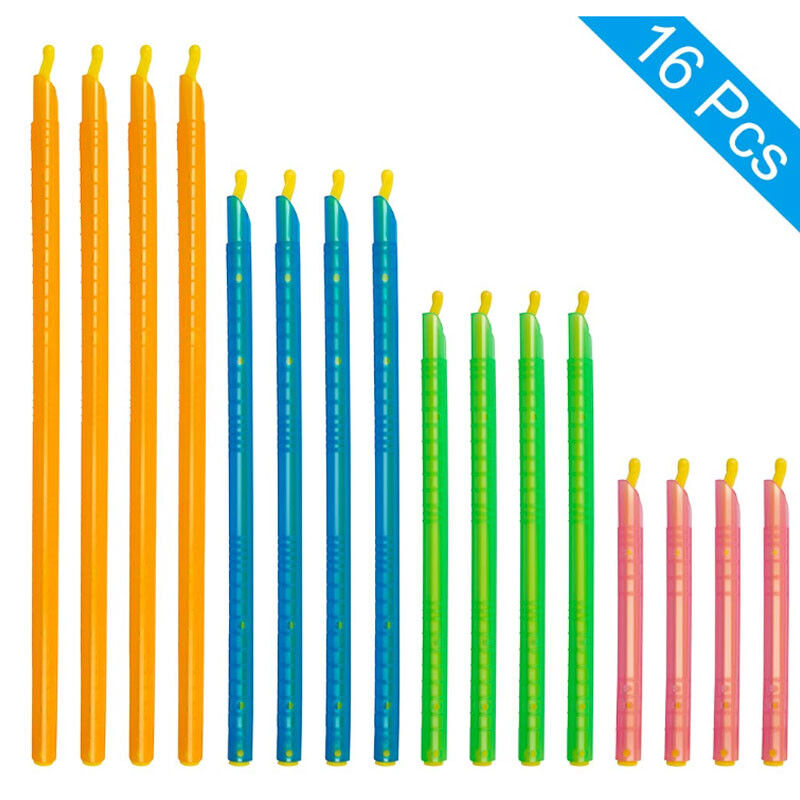 4 bâtons multicolores de scelleur de sachet en plastique de tailles pour le stockage de nourriture de cuisine