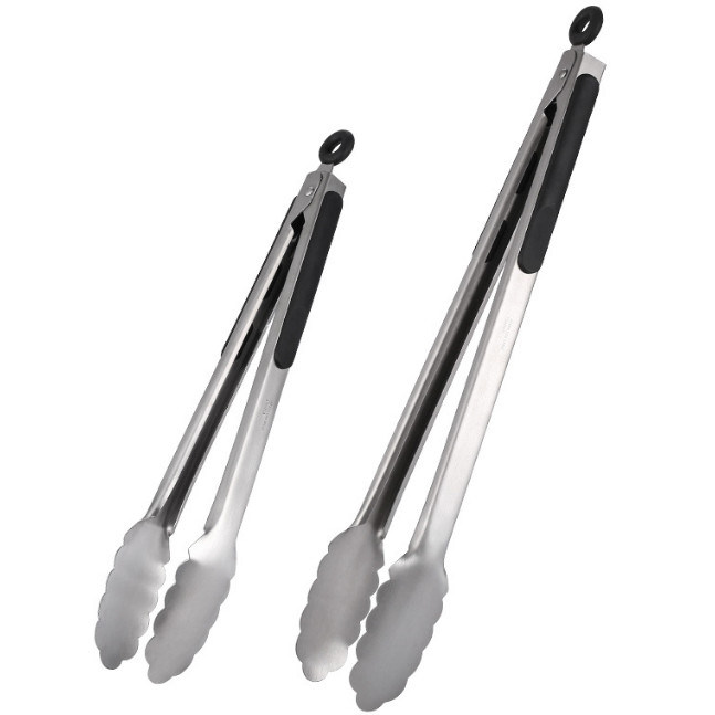 Poignée de glissement de Tong Set Cooking Utensils Non de cuisine d'acier inoxydable
