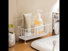 Sponge Holder for Kitchen Sink for Countertop Or Wall Stick with Auto Overflow