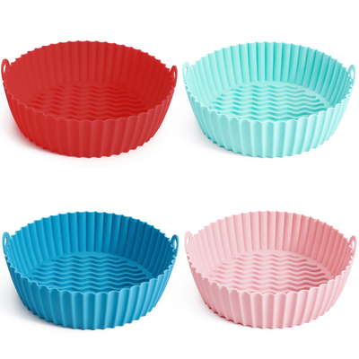 Doublure de friteuse à air en silicone résistant à la chaleur ronde réutilisable