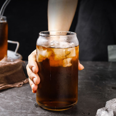 La bière du café 16oz de Milktea d'espace libre de Borosilicate attaque transparent