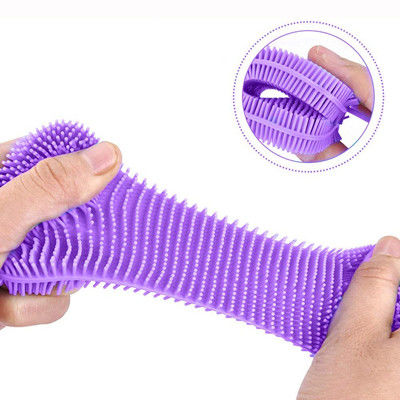 Le plat multicolore de silicone de catégorie comestible éponge pour la cuisine