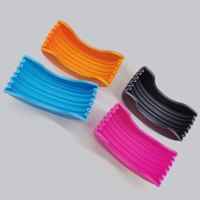 Boîte réglable escamotable à hamburger de silicone multicolore