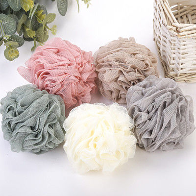 Le corps multicolore d'utilisation à la maison lavent le matériel de PE de Mesh Bath Sponge
