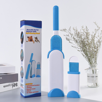 Brosse en plastique de solvant de cheveux d'animal familier d'ABS avec la base de nettoyage d'individu