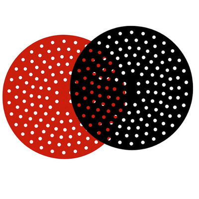 Friteuse carrée réutilisable Mat Non Stick d'air de silicone 21cm