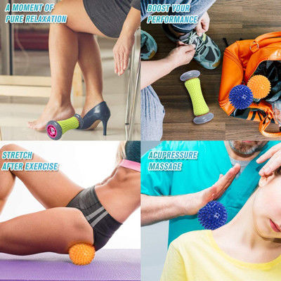 Boule en plastique multifonctionnelle de massage de rouleau de pied pour des articles de ménage de soulagement