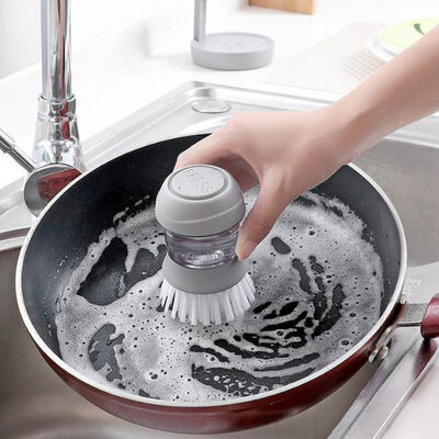 Lave-vaisselle Cleaning Brush avec le plateau d'égouttement pour le distributeur de savon de plat de cuisine