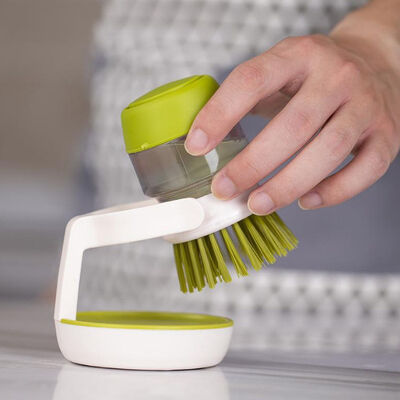Lave-vaisselle Cleaning Brush avec le plateau d'égouttement pour le distributeur de savon de plat de cuisine