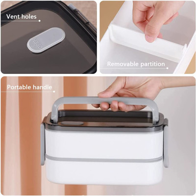 Boîte à bento adulte grande capacité multicolore pour le déjeuner