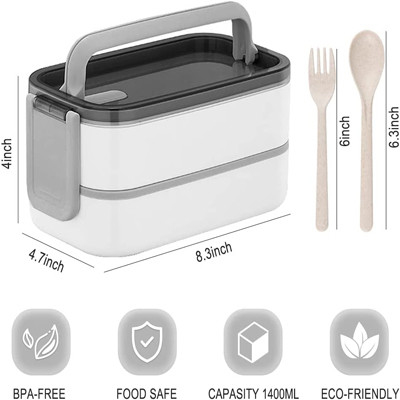 Boîte à bento adulte grande capacité multicolore pour le déjeuner