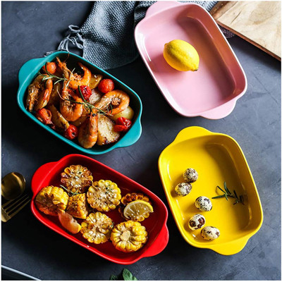 Petit plat de cuisson rectangulaire en céramique pour four Ustensiles de cuisson