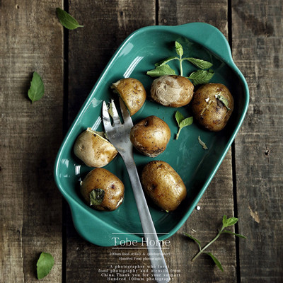 Petit plat de cuisson rectangulaire en céramique pour four Ustensiles de cuisson