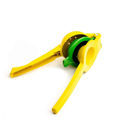 Presse-fruits 2-In-1Modern de citron de presse-fruits de main en métal jaune