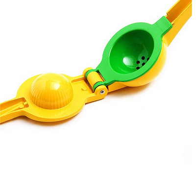 Presse-fruits 2-In-1Modern de citron de presse-fruits de main en métal jaune