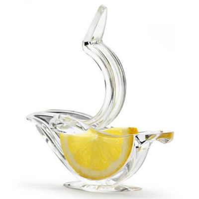 Forme manuelle acrylique d'oiseau d'élégance de presse-fruits de tranche de citron