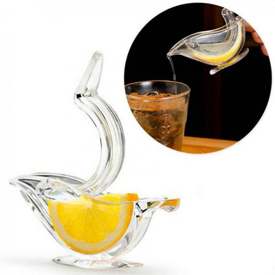Forme manuelle acrylique d'oiseau d'élégance de presse-fruits de tranche de citron