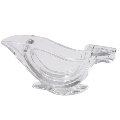 Forme manuelle acrylique d'oiseau d'élégance de presse-fruits de tranche de citron