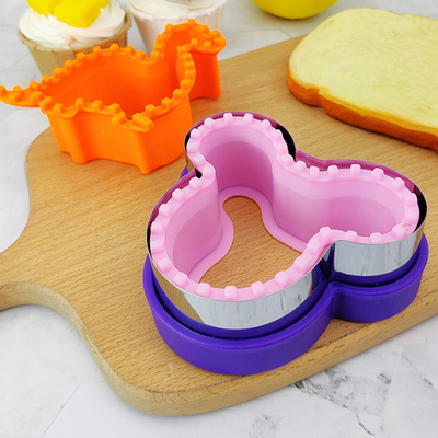 Acier inoxydable de coupeur de sandwich à Mickey Shapes Bread DIY d'étoile de coeur