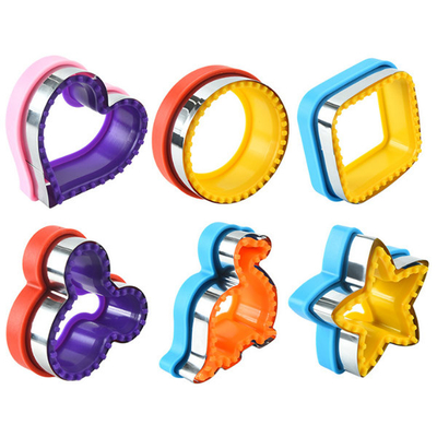 Acier inoxydable de coupeur de sandwich à Mickey Shapes Bread DIY d'étoile de coeur