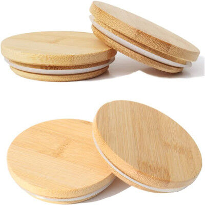 Les 10 onces multicolore ont givré des pots de bougie avec le ménage en bambou de couvercles