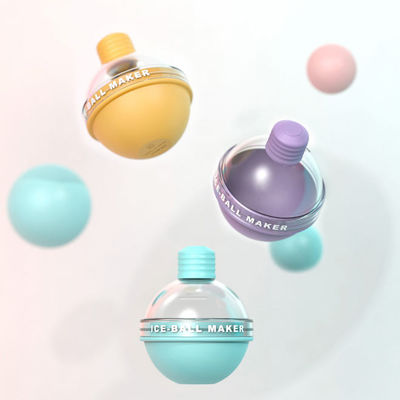 Moule 100ml de boule de glace de silicone de plateaux de glaçon de sphère de cercle d'ampoule