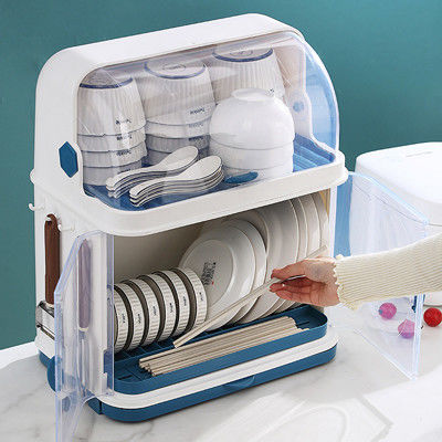 Support en plastique de cuvette de comptoir de cuisine multicolore avec la couverture de couvercle