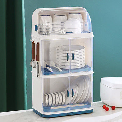 Support en plastique de cuvette de comptoir de cuisine multicolore avec la couverture de couvercle