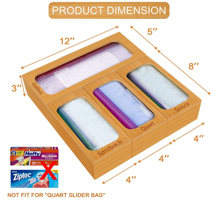 Casse-croûte de For Gallon Quart d'organisateur de sac de sandwich à stockage de nourriture