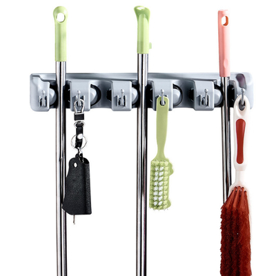 Support de nettoyage 447g de balai de bâti de mur de 5 de position d'outil crochets du support 6