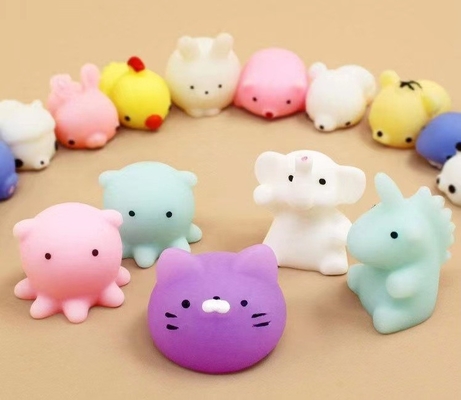 50PCS TPR Mini Animal Squishy Stress Toys Mochi's Fidget Toys Pour Le Soulagement Du Stress