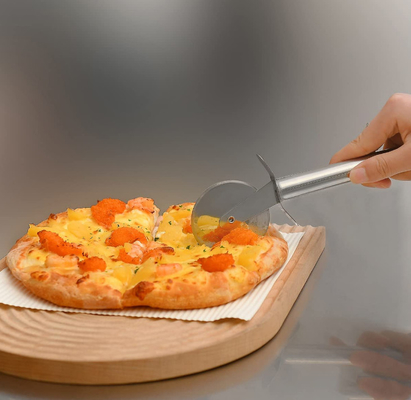 Outils de cuisson de cuisine de couteau de roue de coupeur de pizza d'acier inoxydable