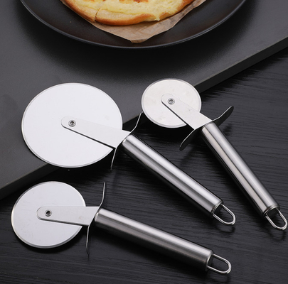 Outils de cuisson de cuisine de couteau de roue de coupeur de pizza d'acier inoxydable