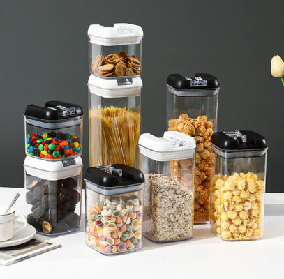 récipient d'entreposage hermétique libre de ménage de cuisine de 7pcs BPA avec les couvercles faciles de serrure