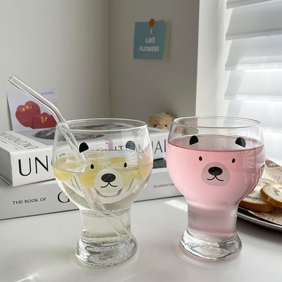 tasses faites sur commande mignonnes en verre de boissons de l'espace libre 400ml-600ml pour la bière