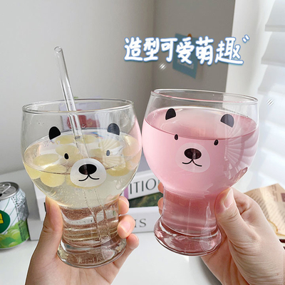 tasses faites sur commande mignonnes en verre de boissons de l'espace libre 400ml-600ml pour la bière