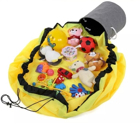 Jeu Mat Drawstring Toy Storage Bag de récipient d'entreposage du ménage des enfants adaptés aux besoins du client