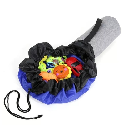 Jeu Mat Drawstring Toy Storage Bag de récipient d'entreposage du ménage des enfants adaptés aux besoins du client