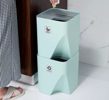 Poubelle modulaire séparable en plastique de cuisine pour les déchets de rebut